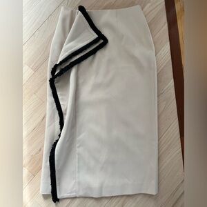 C/MEO Collective Asymmetrical Pencil Skirt  with Black trim accent- Game Changer